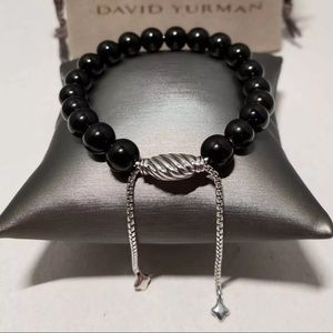 David Yurman Black Onyx Spiritual Bead Bracelet